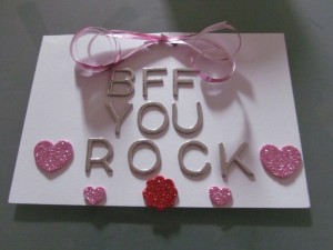 BFF You Rock DIY Card