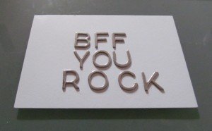 BFF Rocks DIY Vday Card