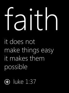 Faith Luke 1:37