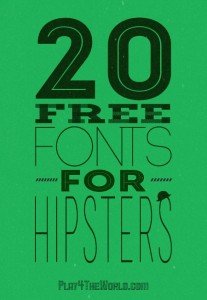 20 free fonts for hipsters
