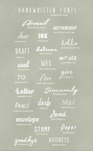 25 free handwriting fonts