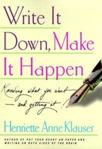 Write it Down, Make it happen