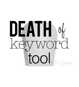 What is means for google to no longer offer the keyword tool
