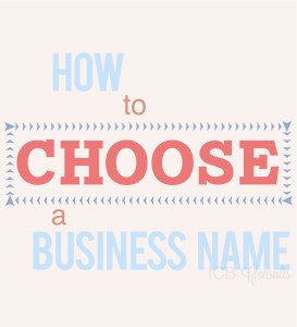 How To Choose A Business Name
