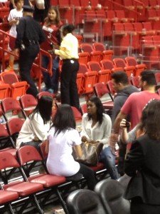 Savannah and Tasha talking Miami Heat Game