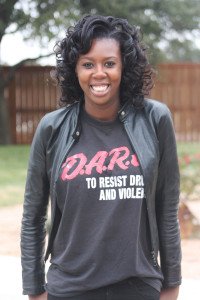 Tasha in Vera Pella Jacket, Vintage DARE Shirt, HM Jeans