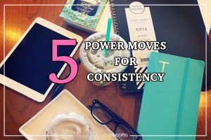 How to stay consistent while running a small business.