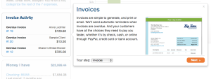 See how your invoices are with your small businesses on Outright