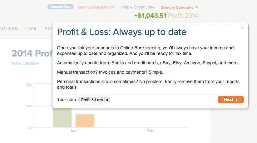 Profit and Loss information on Outright Dashboard