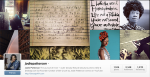 Amazing people to follow on Instagram @JodiePatterson