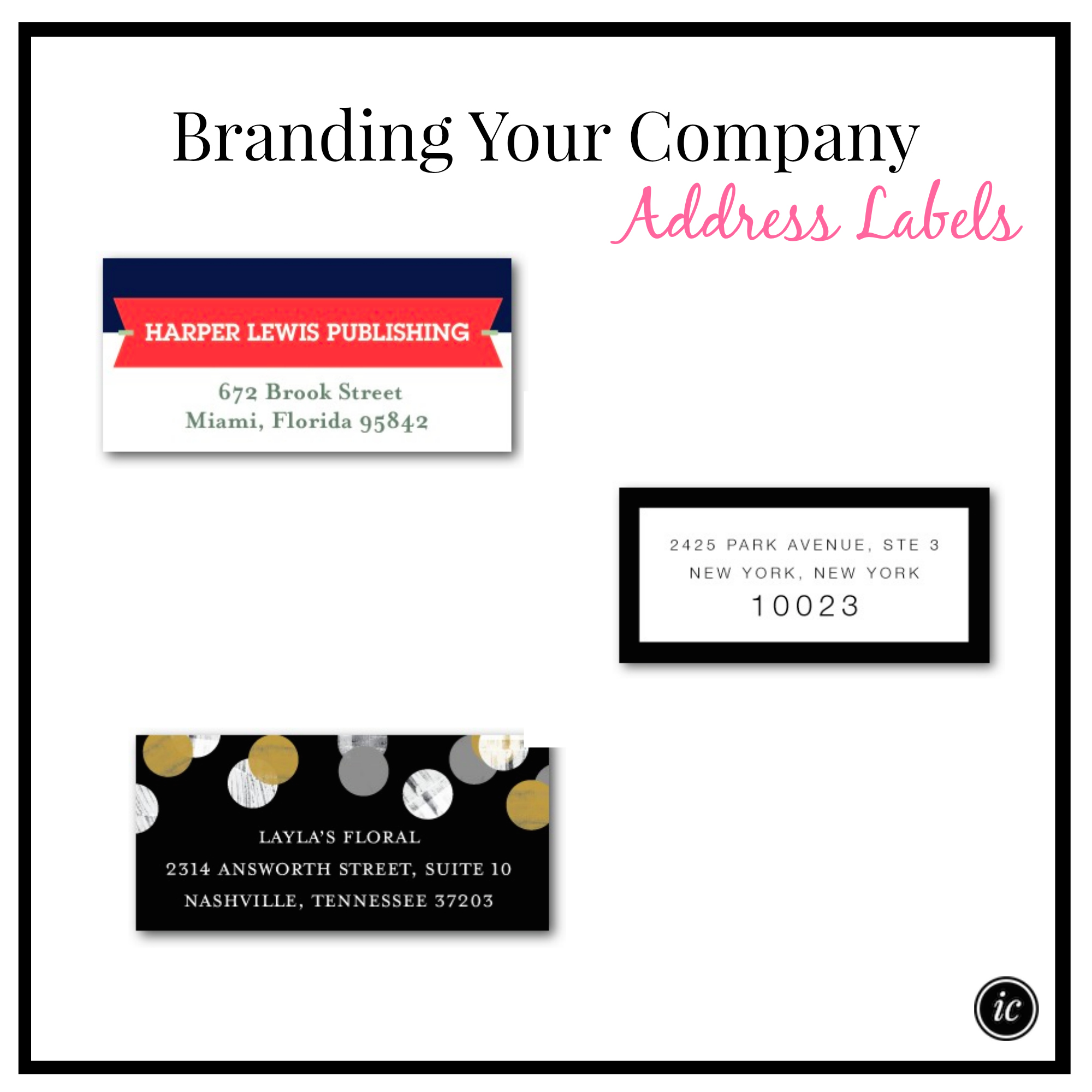 Branding Your Company Address Labels