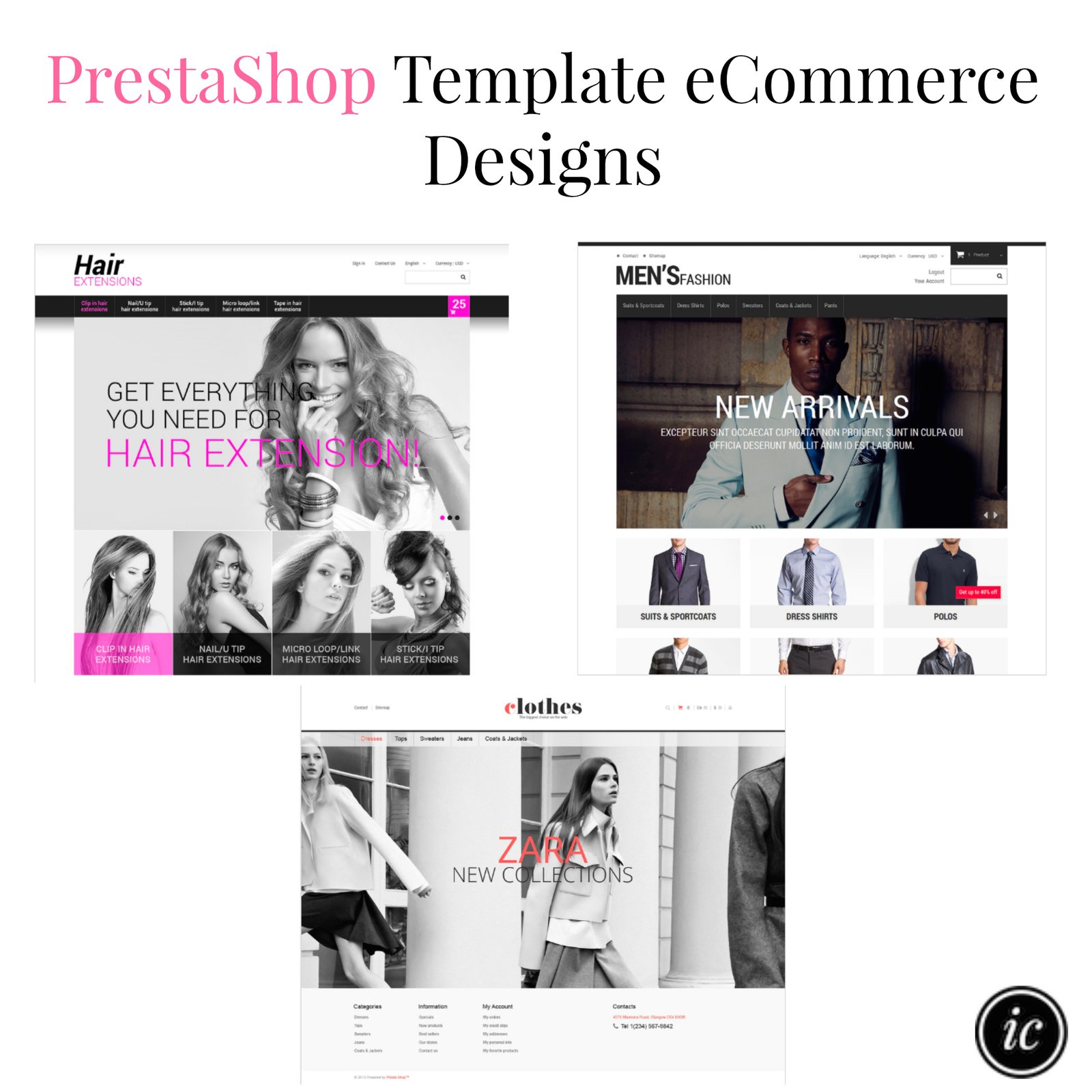 PrestaShop Template eCommerce Designs