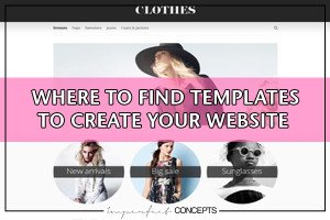 Where to find templates to create your website