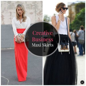 Creative Business Maxi Skirt