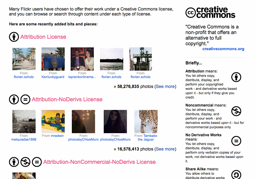 Flickr Creative Commons
