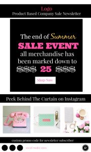 Product Based Company Sales Email Marketing Newsletter