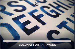boloant font arrtwork