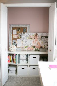 Learn how to maximize your home office space by utilizing closet space.