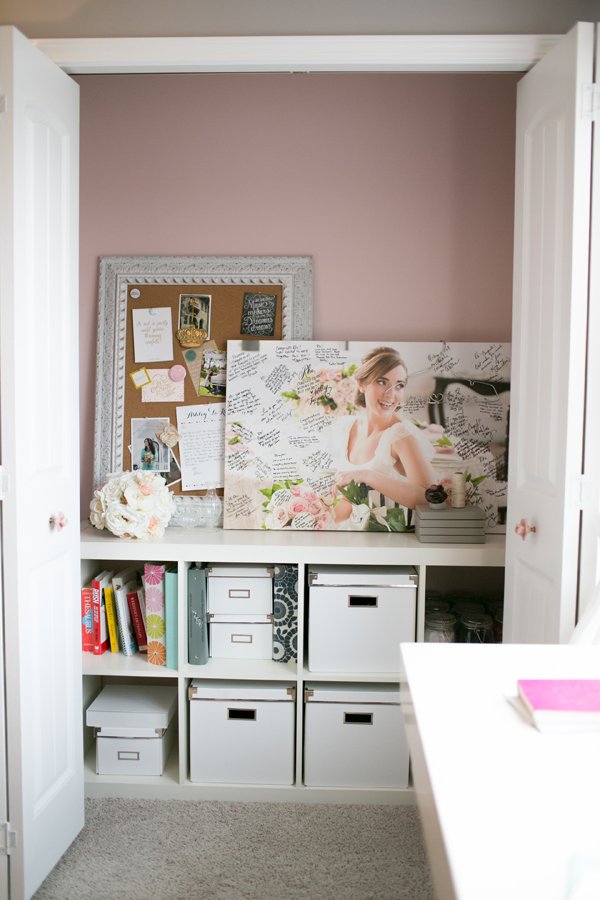 Learn how to maximize your home office space by utilizing closet space.