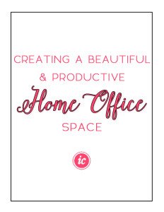 Creating a beautiful and productive home office space for creative business owner