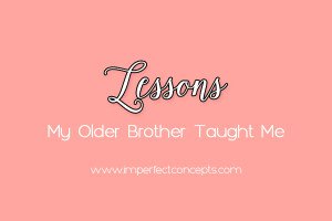 Learned some amazing lessons from my brother regarding business.