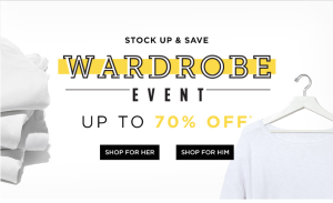 Clearance and Sale call to action banner