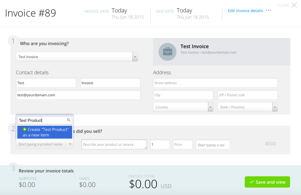 Invoice Product