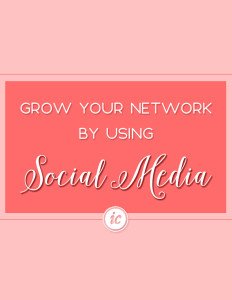 Learn how you can grow your network of friends and supporters by using social media. | Imperfect Concepts #SocialMedia #SmallBusiness #Networking