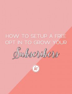 Guide on how to set up a free opt in for your Mailchimp subscribers through automation. | Imperfect Concepts #SmallBusiness #Automation #Mailchimp #EmailMarketing
