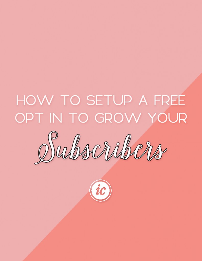 Guide on how to set up a free opt in for your Mailchimp subscribers through automation. | Imperfect Concepts #SmallBusiness #Automation #Mailchimp #EmailMarketing