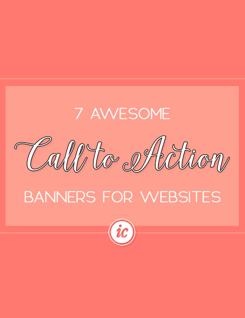 Specific call to action banners that small business can use to grow their companies. | Imperfect Concepts #smallbusiness #entrepreneur 