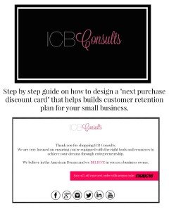 How to create a next purchase discount card for less than $30. | Imperfect Concepts #SmallBusiness #Graphic Design #creative