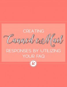 Learn how to take your most emailed questions and turn them into canned responses that save your business time. | Imperfect Concepts #SmallBusiness #CannedEmails