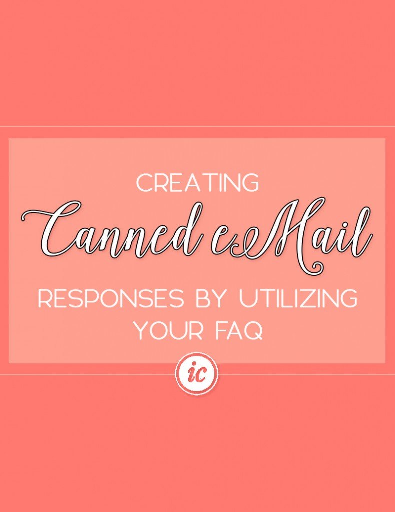 Learn how to take your most emailed questions and turn them into canned responses that save your business time. | Imperfect Concepts #SmallBusiness #CannedEmails
