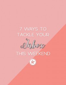 Tackle your inbox this weekend to help increase your companies productivity. | Imperfect Concepts #Email #Inbox #SmallBusiness
