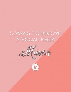 Sharing five tips on how you can become a social media maven for your small business. | Imperfect Concepts #socialmedia #blogging #twitter #instagram #smallbusiness