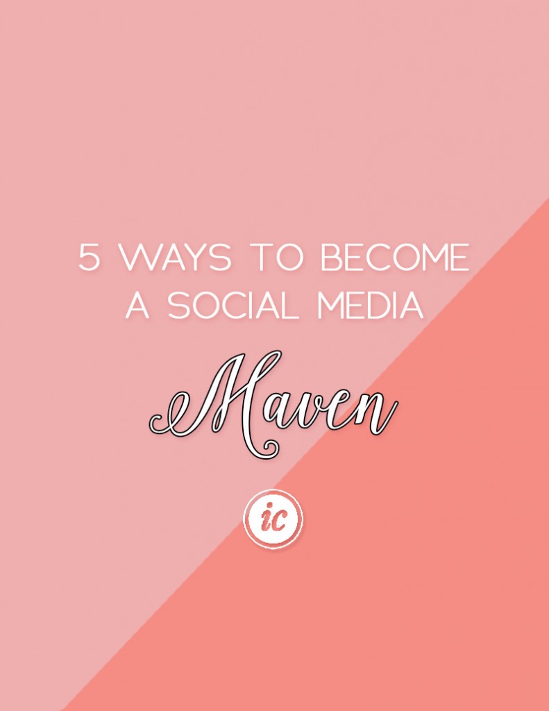 Sharing five tips on how you can become a social media maven for your small business. | Imperfect Concepts #socialmedia #blogging #twitter #instagram #smallbusiness