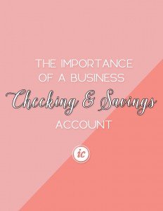 Sharing the importance of small business owners having a business account for finances. | Imperfect Concepts #finances #blogging #smallbusiness