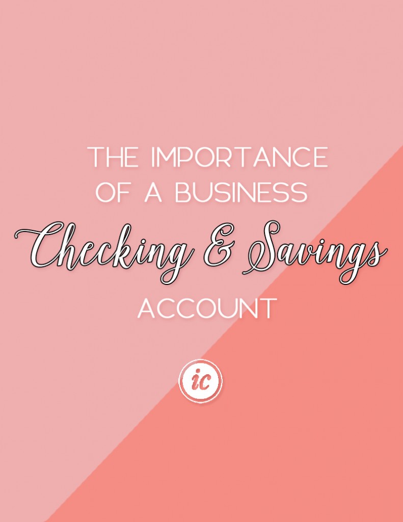 Sharing the importance of small business owners having a business account for finances. | Imperfect Concepts #finances #blogging #smallbusiness