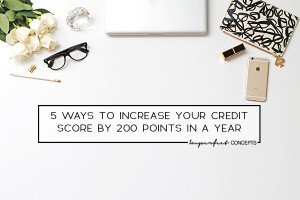 How I increased my credit score in less than a year with these five simple tips. | Imperfect Concepts #CreditScore #StudentLoan #Debt #DaveRamsey