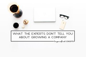 Sharing insider secrets the experts don't tell you about growing a company. | Imperfect Concepts #Smallbusiness #scaling #businessadvice
