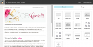 Introduction Mailchimp Template. | Imperfect Concepts #mailchimp #newsletter #smallbusiness