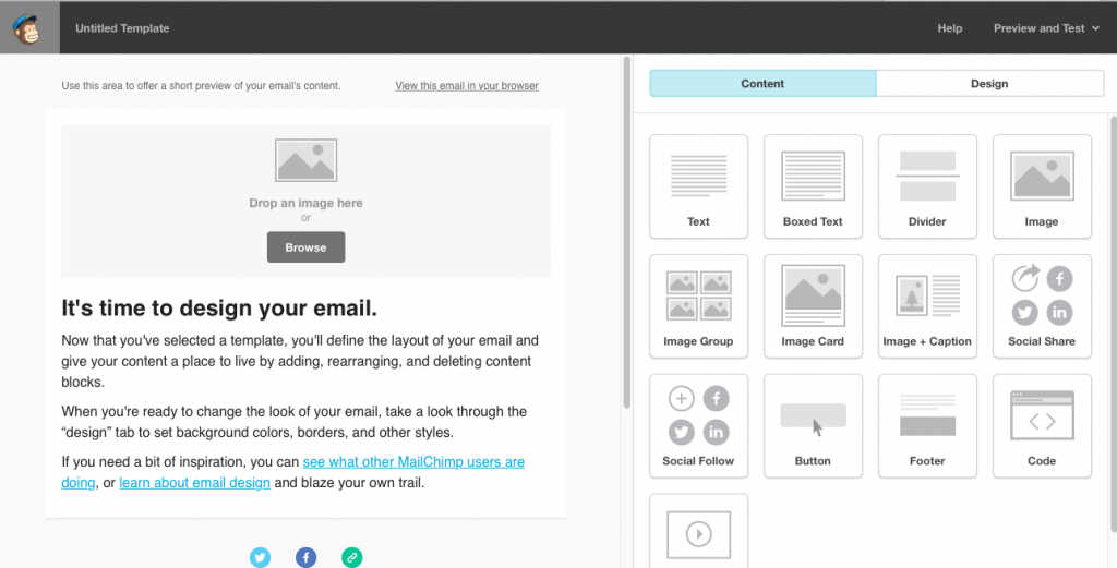 Main Page Mailchimp Template. | Imperfect Concepts #mailchimp #smallbusiness #newsletter