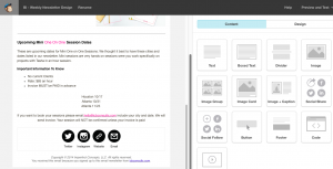 Social Media Icons Mailchimp Template. | Imperfect Concepts #mailchimp #socialmedia #newsletter #smallbusiness #emailmarketing
