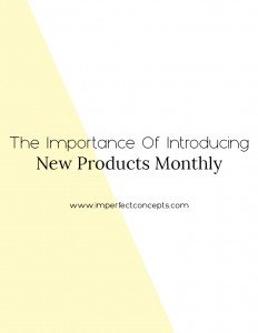 New products increase revenue stream. Old products are collecting dust. Learn how to leverage both to fuel your business. | Imperfect Concepts #smallbusiness #retail #blogging #online
