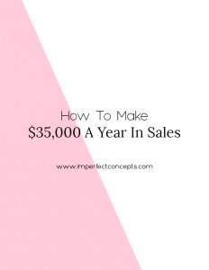 Breaking down how to make a reasonable amount of money when you just started your small business. | Imperfect Concepts #smallbusiness #income #blogging