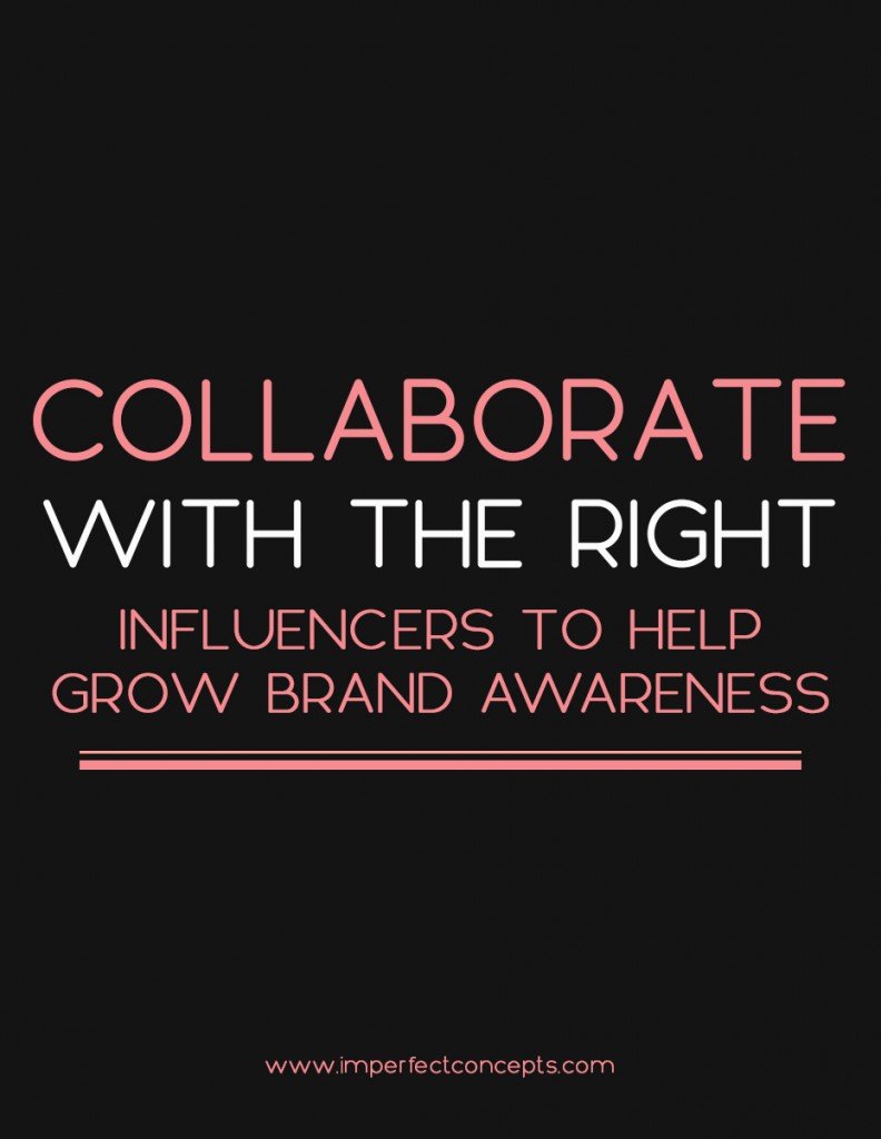 There is an art to collaborating and working with influencers for your business. | Imperfect Concepts #smallbusiness #advice #blogging #influencers