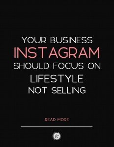 Cultivate the right type of lifestyle on your instagram account. Its not about the hard sell, its all about the lifestyle. | Imperfect Concepts #smallbusiness #socialmedia #instagram