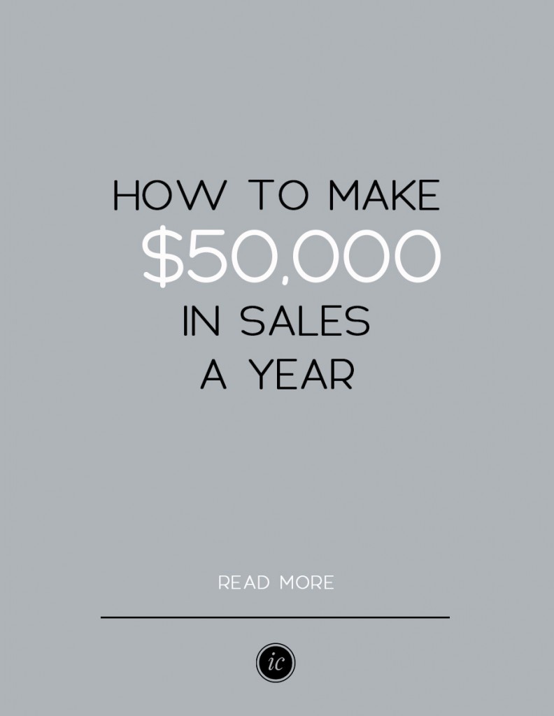 4 Details you need to know if you want to make $50,000 in sales a year with your business. | Imperfect Concepts #smallbusiness #advice #blogging