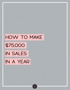 4 Steps on how you can achieve $75,000 in sales this year with your small business. | Imperfect Concepts #sales #smallbusiness #blogging